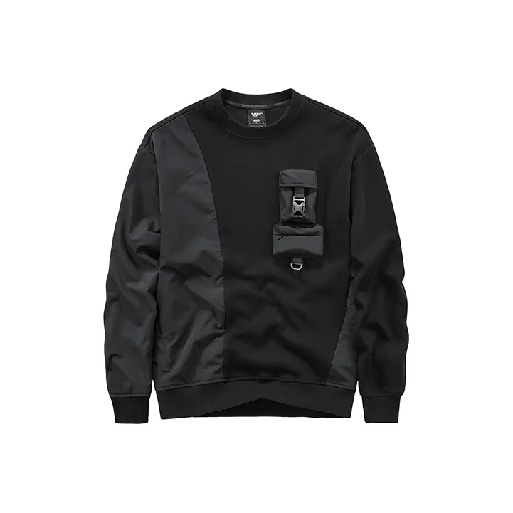 VIP Crew Neck Loose Fit Sweatshirt Men's Black-0