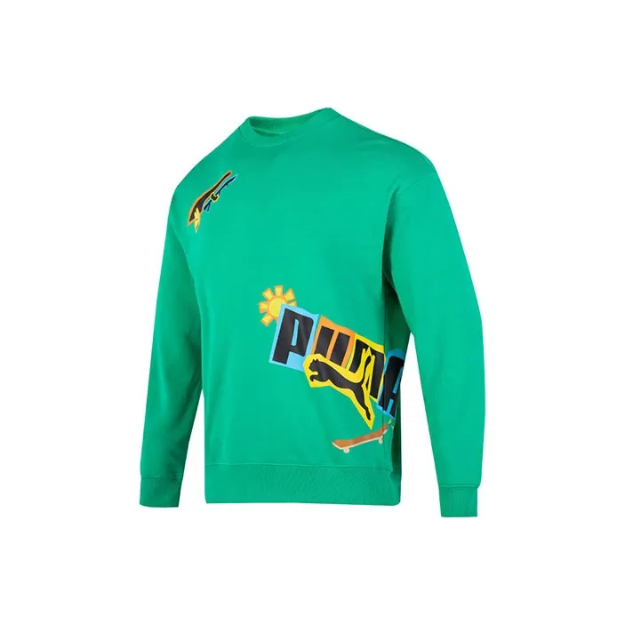 PUMA Sweatshirts Men Green-0