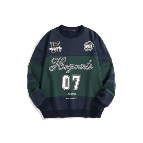 PEACEBIRD MEN x HALIBOTE LIANMINGKUAN Sweatshirt Men's Blue