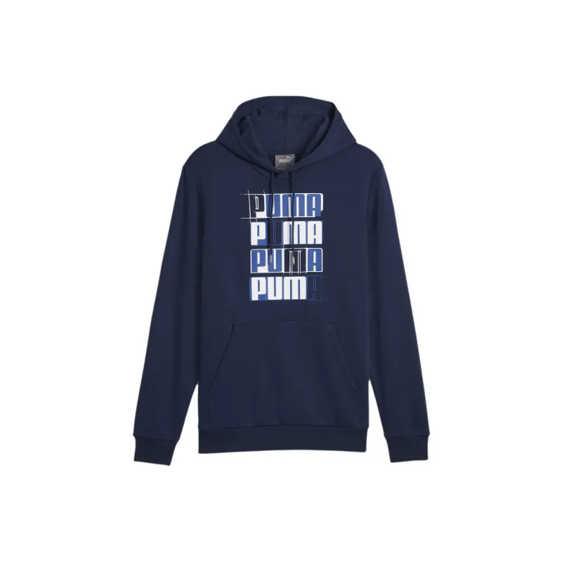 PUMA ESS+ LOGO LAB Men's Hoodie Sweatshirt Men's Blue-0