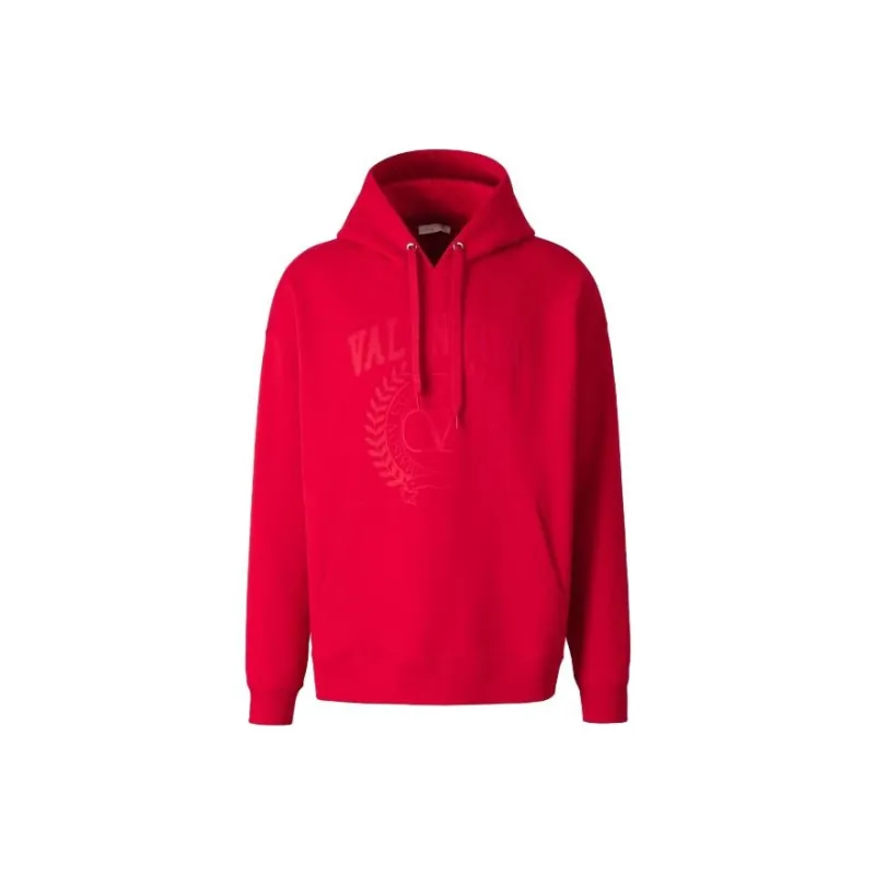 Valentino Logo Printed Drawstring Hoodie-0