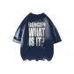 Navy Blue-Milk White