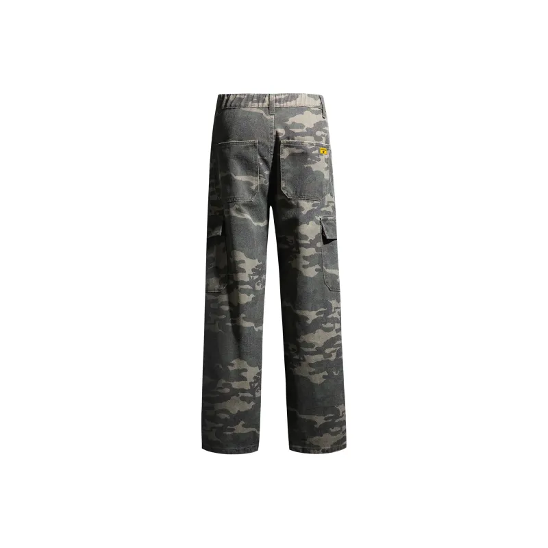 Ghost Mask Casual Pants Unisex Camouflage-1