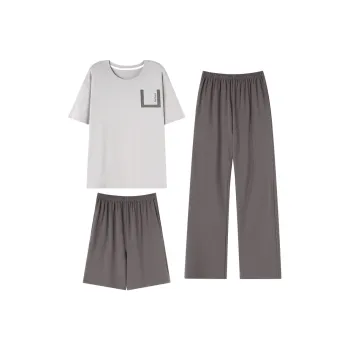 GOSO Pajama Set Men's Light Gray