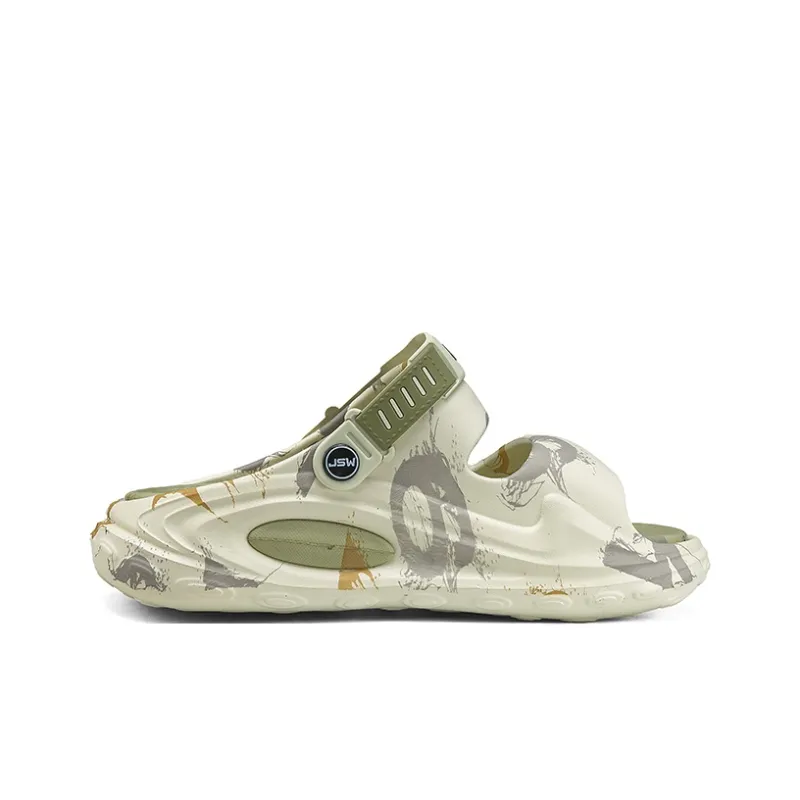 JEANSWEST The Unique Graffiti Niche Design Sense Of The National Tide Beach Sandals Men's-15