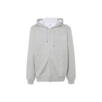 Brunello Cucinelli Zip Up Drawstring Hoodie