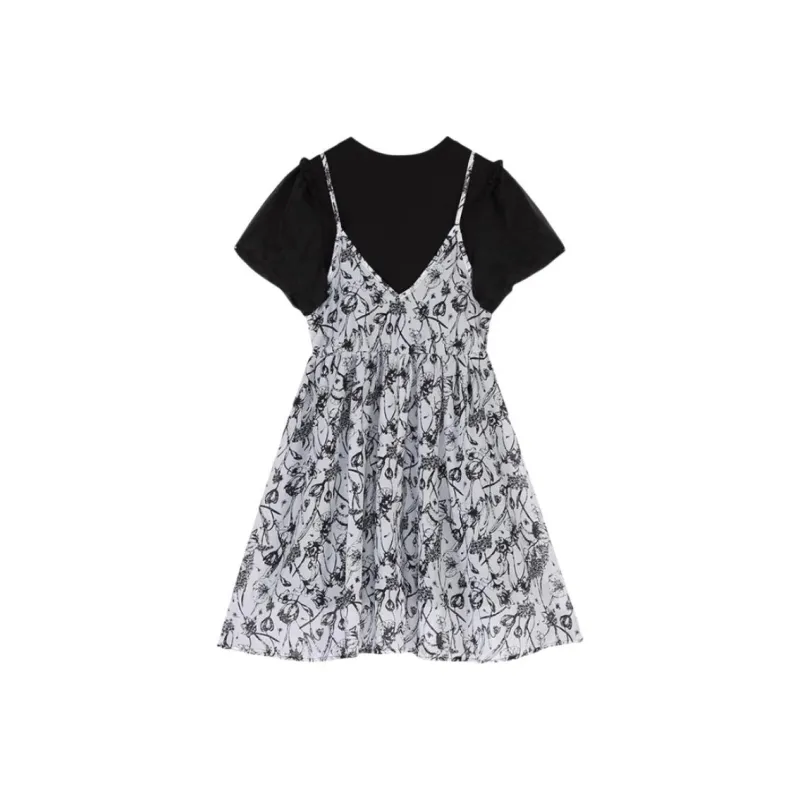 CIVICERA Short Sleeved Dress Women's Black-1