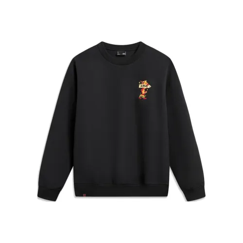 LiNing Rijin Doujin Collection Sweatshirt Unisex Black