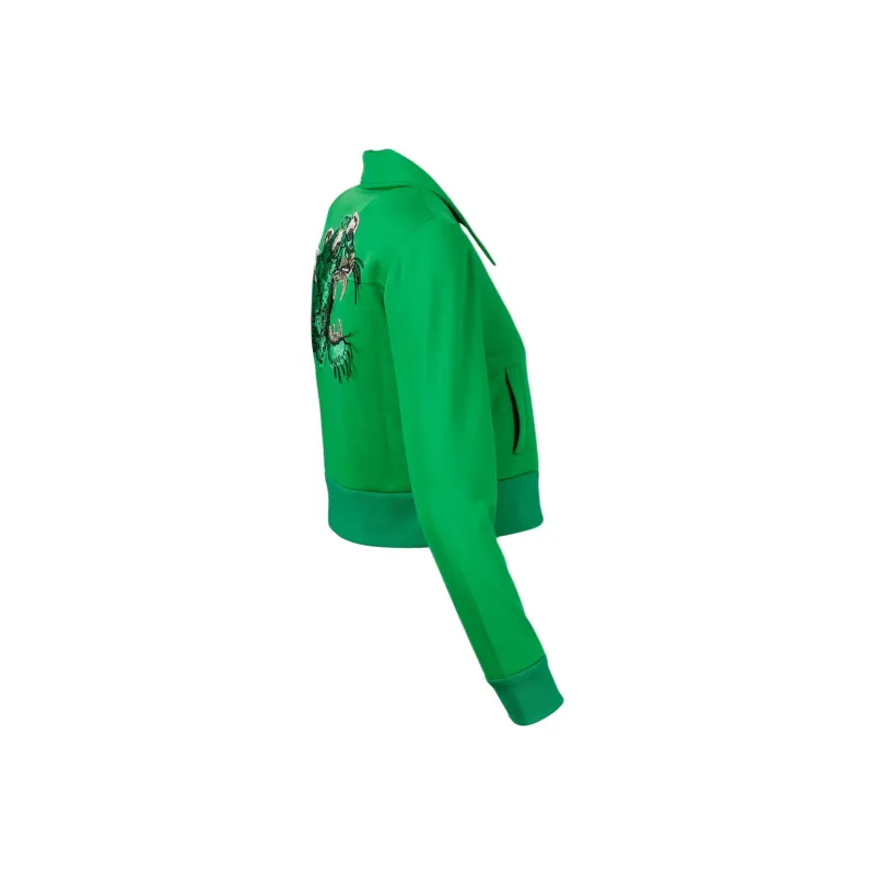 GUCCI Tiger Embroidery Technical Jersey Jacket-2