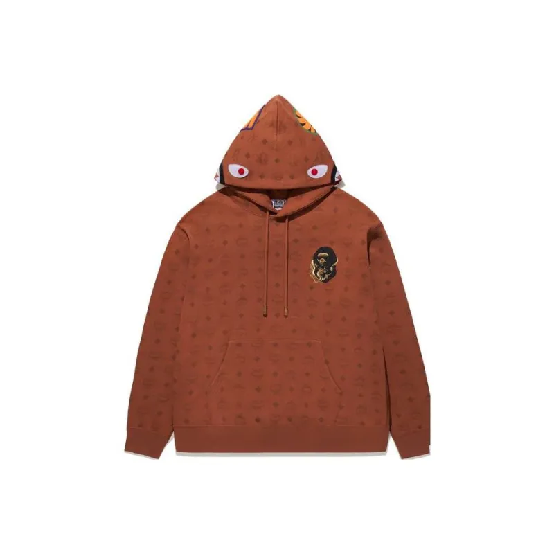 Bape X Mcm Shark Pullover Hoodie-0