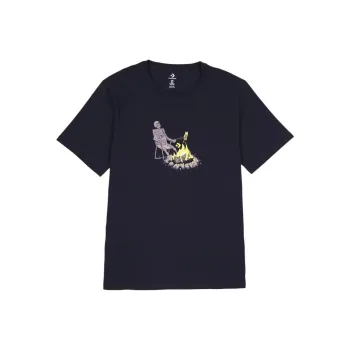 Converse Sizzling Skeleton Erkek Siyah T-Shirt Men's Black