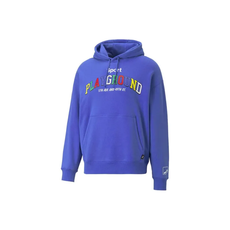 PUMA Amplified Hoodie Sweatshirts Unisex Blue-0