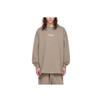 Fear Of God Essentials FW22 Taupe cotton hoodie Desert Taupe Sweatshirt Men's Umber