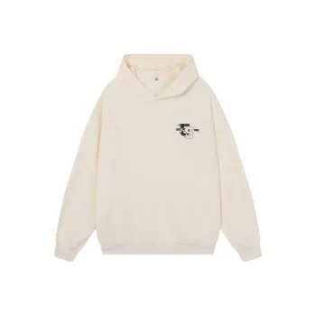 CELUCASN Sweatshirts Unisex Cream Apricot