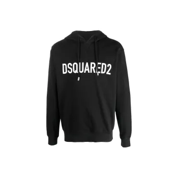 DSQUARED 2 Logo Printed Drawstring Hoodie