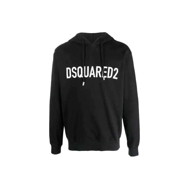 DSQUARED 2 Logo Printed Drawstring Hoodie-0