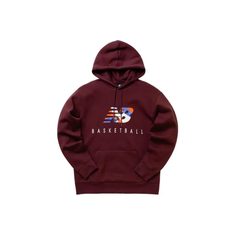 New Balance Hoops Classics Sweatshirts Men Red-0