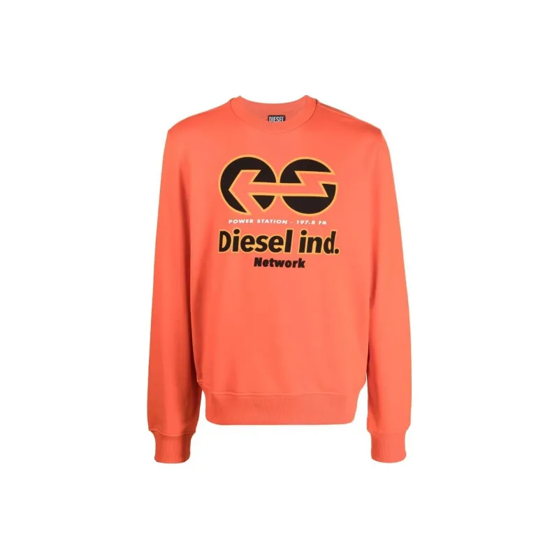 DIESEL Sweatshirts Men Orange-0