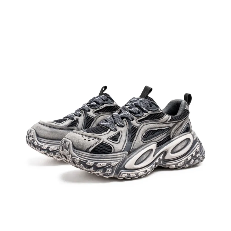 HACKBUTEER Low Top Chunky Sneakers Men's Box Included-9