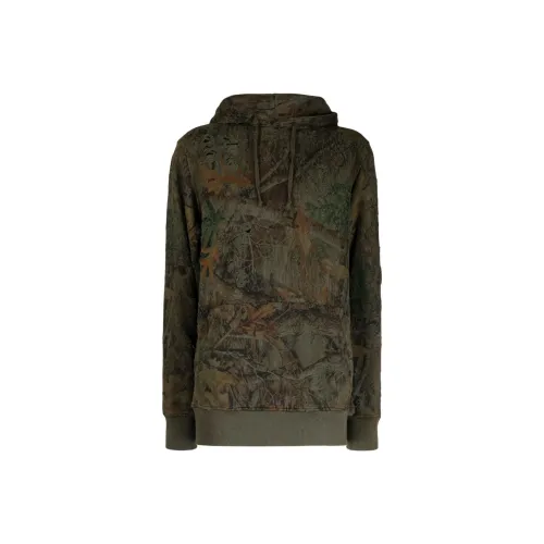 1017 ALYX 9SM Camouflage-Pattern Distressed Drawstring Hoodie