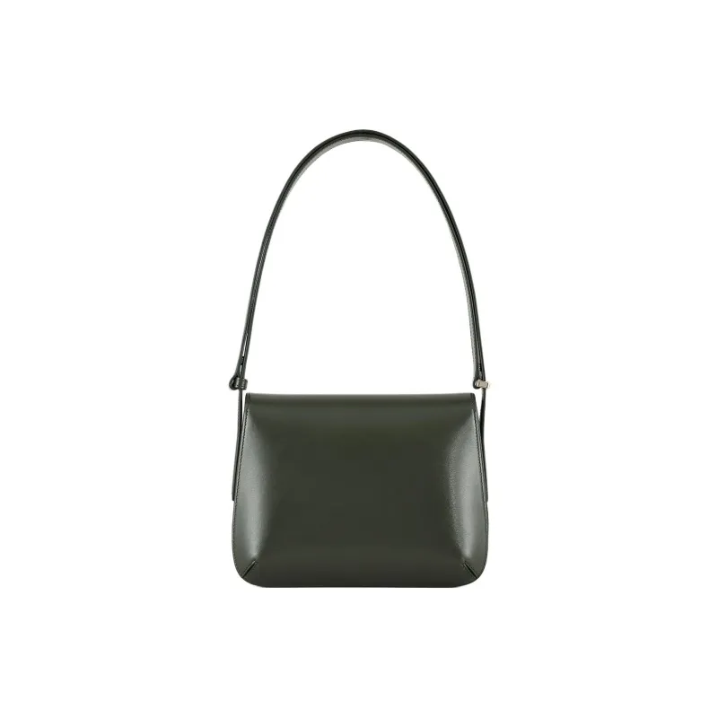 AMANI La Prima Cow Leather Portable Crossbody Bag Shoulder Bag Large Size Women's Green-2