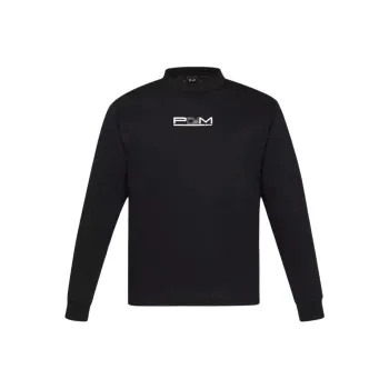 MCM PHENNON+Monogram Print Long Sleeve T-Shirt Sweatshirt Men's Black