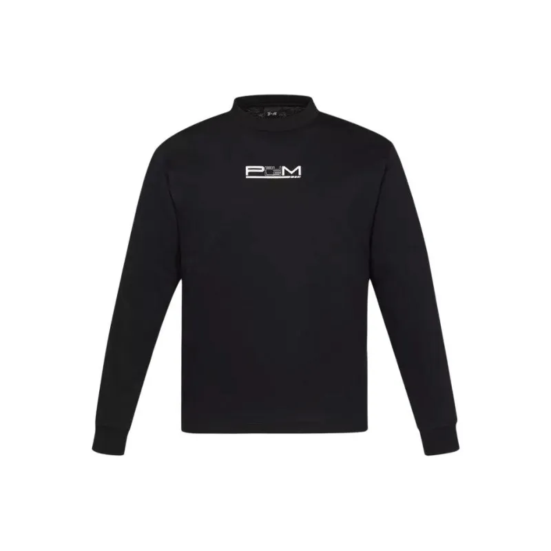 MCM PHENNON+Monogram Print Long Sleeve T-Shirt Sweatshirt Men's Black-0