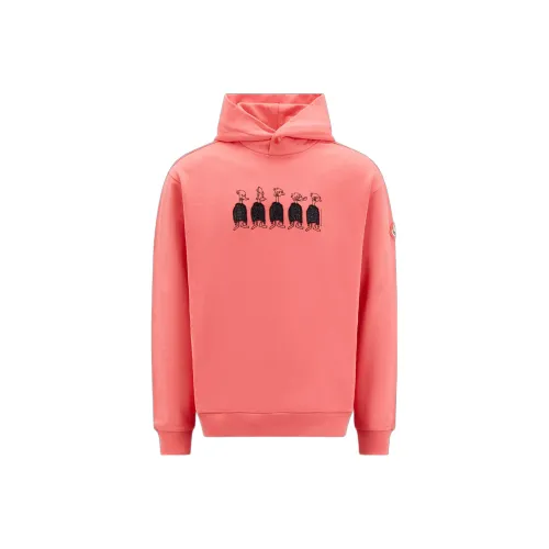 Moncler Sweatshirts Men Orange Red
