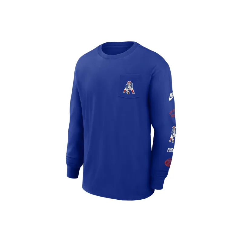 Nike EnglandMax90 New England Patriots Rewind T-Shirt Men Blue-0