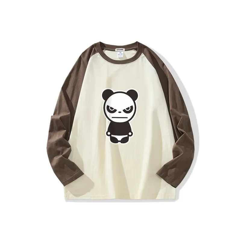 HIPANDA Patchwork Long Sleeved T Shirt Unisex-2
