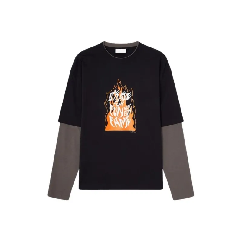 Lanvin Sweatshirts Men Black-0