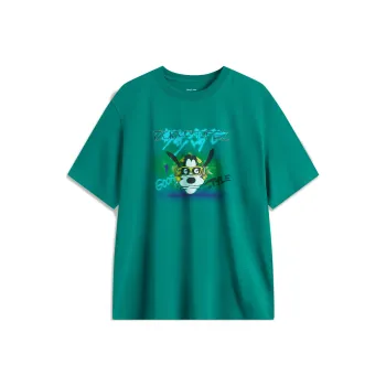 LiNing T Shirt Men's Dark Peacock Green