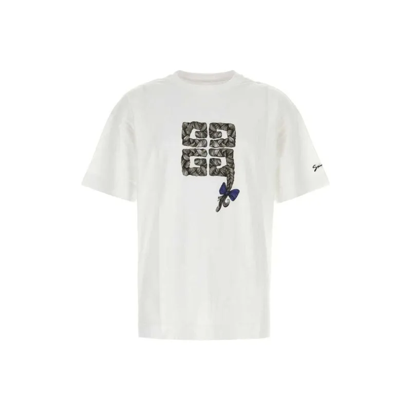 Givenchy 4G Braid Printed Crewneck T-Shirt-0