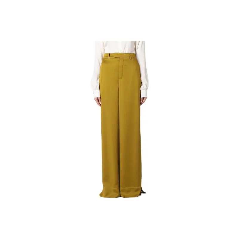 SAINT LAURENT High Waist Wide Leg Pants-2