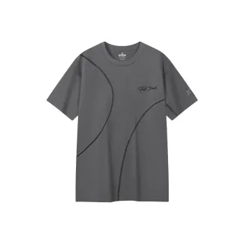XTEP T Shirts Men Oyster Gray