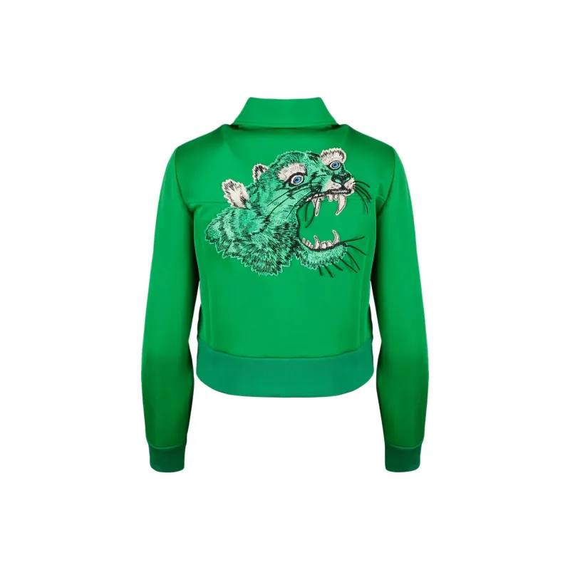 GUCCI Tiger Embroidery Technical Jersey Jacket-1