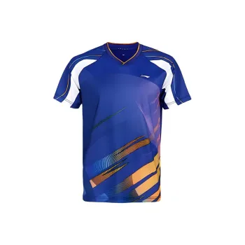 LiNing T Shirt Unisex Mondrian Blue
