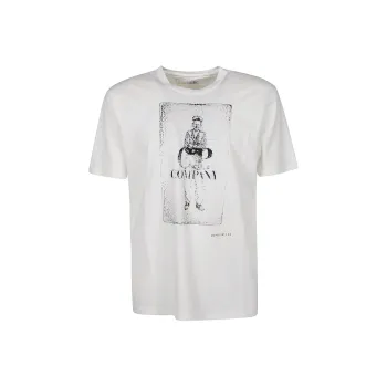 C.P.Company Graphic Printed Crewneck T Shirt