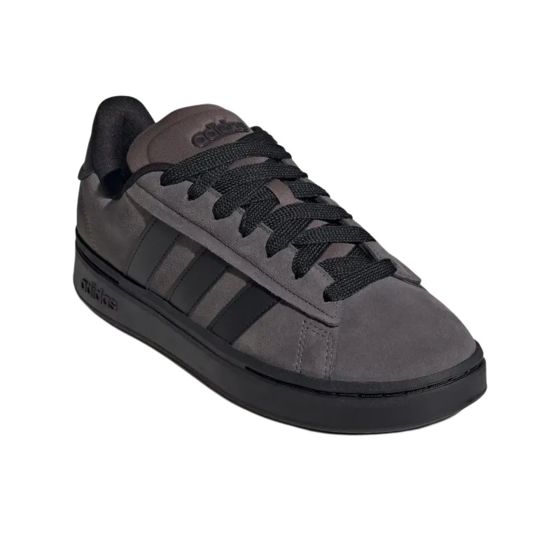 Adidas GRAND COURT ALPHA Anti Slip Wear Resistant Low Top Skateboard Shoes Men's Gray-2