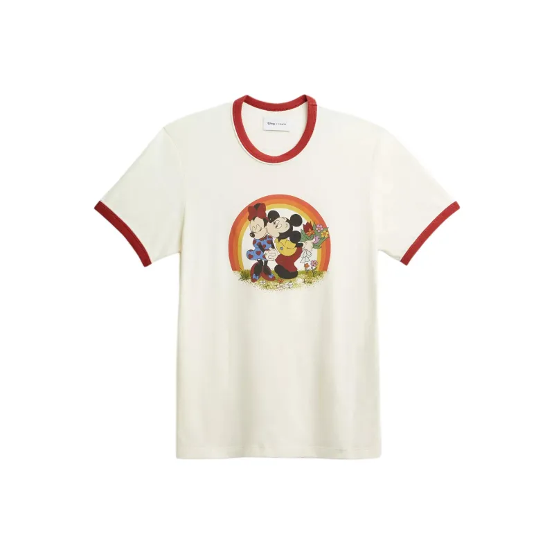 Disney X COACH T-Shirts Unisex Beige-0