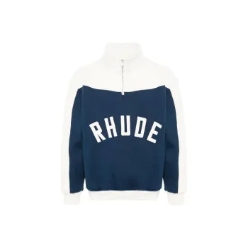 RHUDE Contrast Quarter Zip Varsity