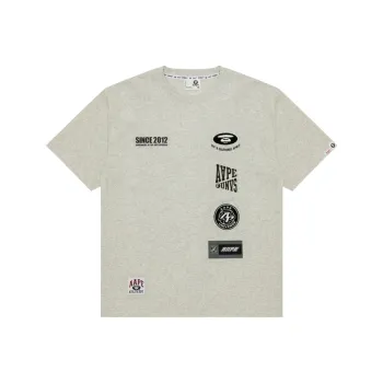 Aape Moonface Logo Printed Short Sleeve Tee