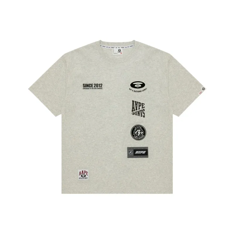 Aape Moonface Logo Printed Short Sleeve Tee-0