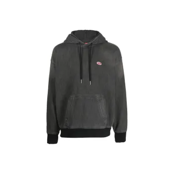 DIESEL Rib Track Denim Hoodie