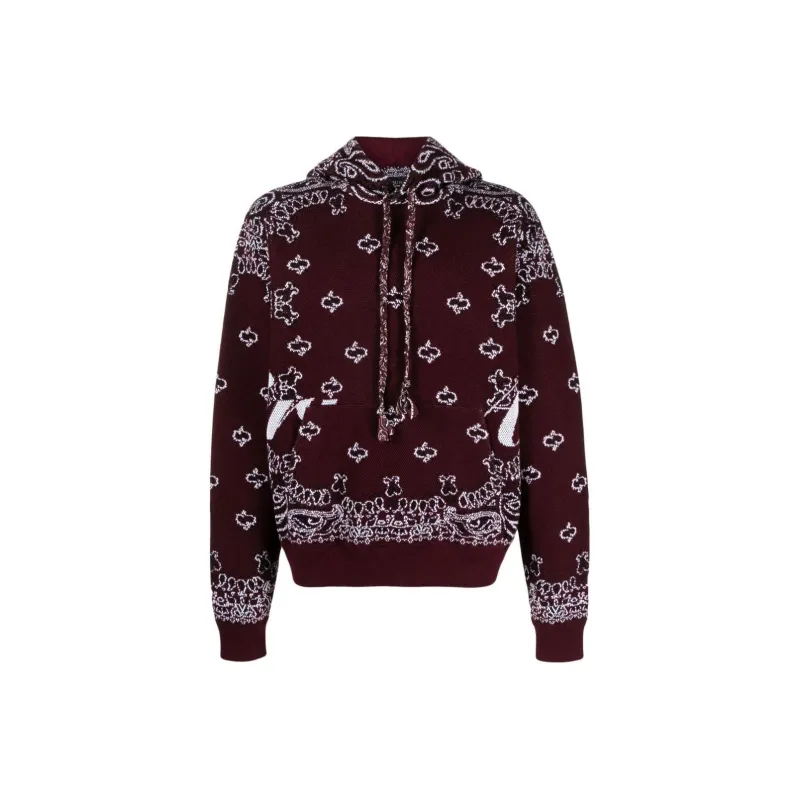 AMIRI Bandana Knit Hoodie-0