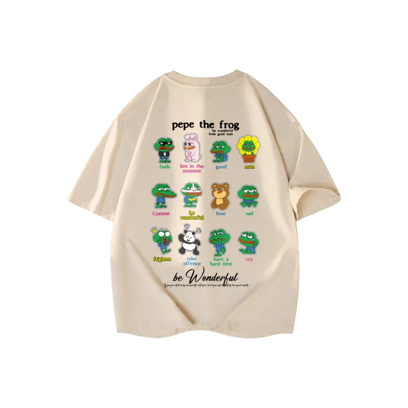 Pepe The Frog Short Sleeved T Shirts Unisex-8