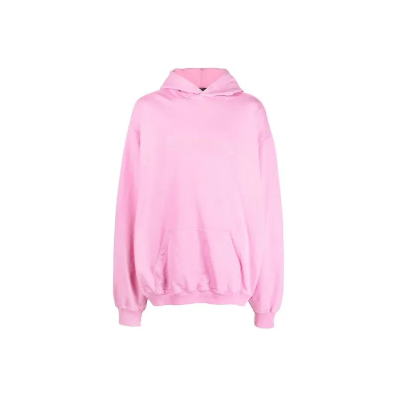 Balenciaga Destroyed Logo Print Hoodie-0
