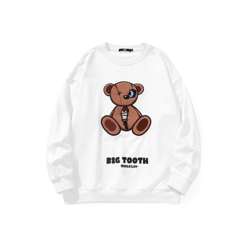 Bt Crew Neck Loose Fit Regular Sweatshirt Spring Fall Unisex-5