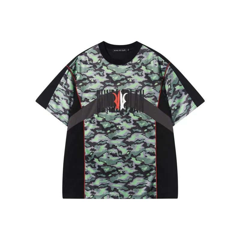 BLIND402 T Shirts Unisex Green Camouflage-0
