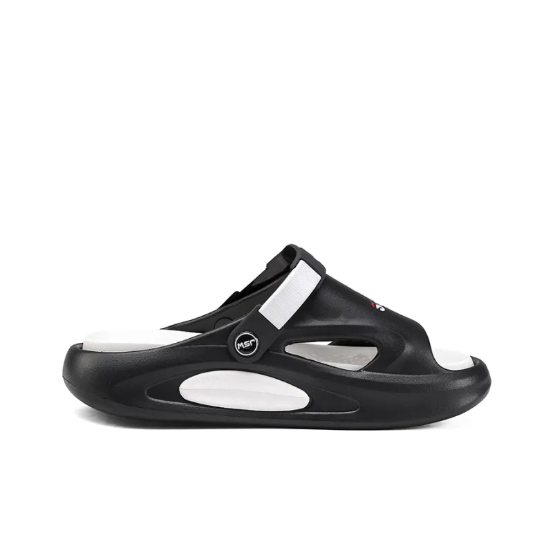 JEANSWEST New National Innovation Unique Black White Color Scheme Beach Sandals Men's-1